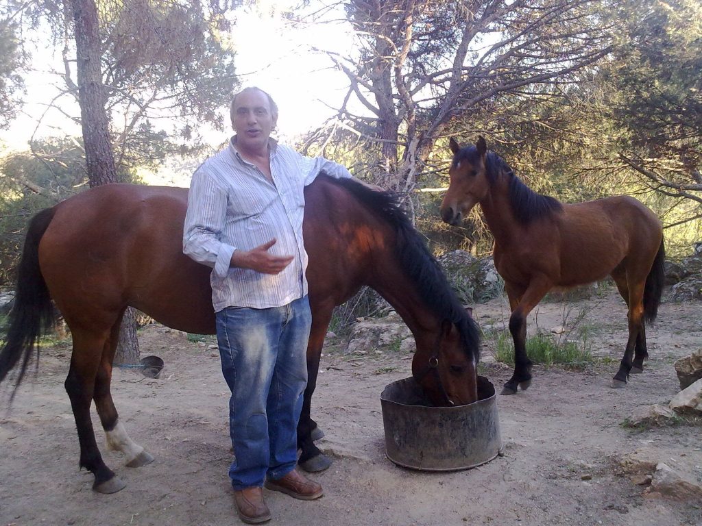 Juanita unos días antes de parir.