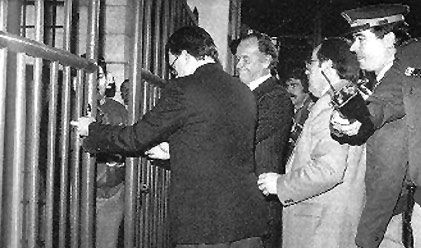 Apertura de la verja de Gibraltar en 1982