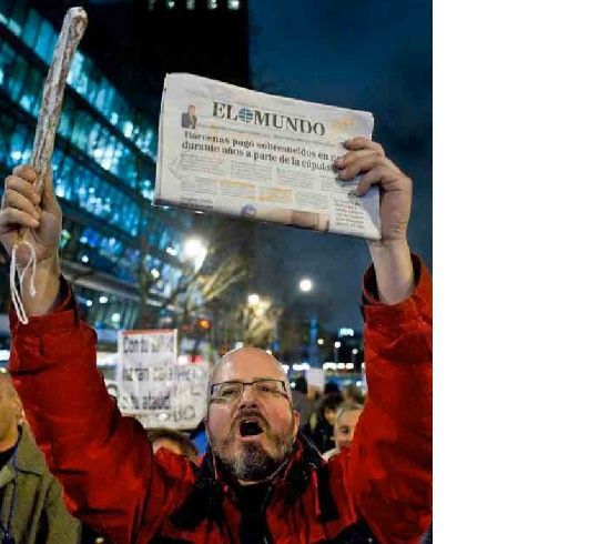 El periódico El Mundo protagoniza hoy el periodismo en España