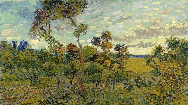 La nueva obra de Van Gogh. «Puesta de sol en Montmajour», de 1888,