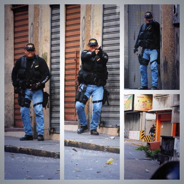 La Constitución Nacional de Venezuela prohíbe expresamente el uso de armas para reprimir protestas y .. ¿este SEBIN qué?