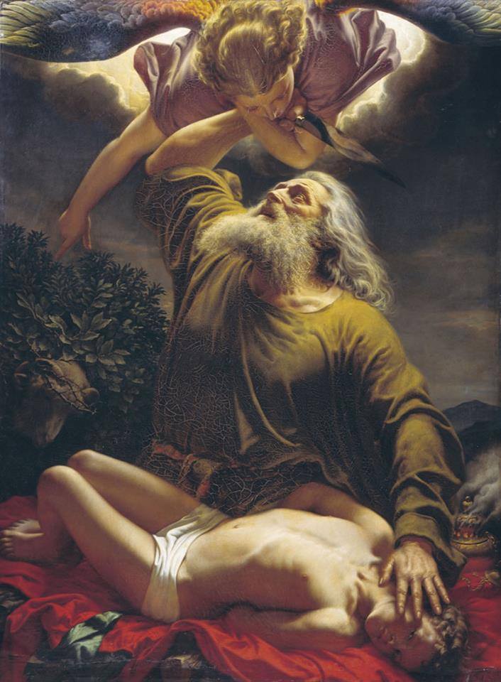 Abraham sacrificando a Isaac obra de Gerhardt Wilhelm von Reutern