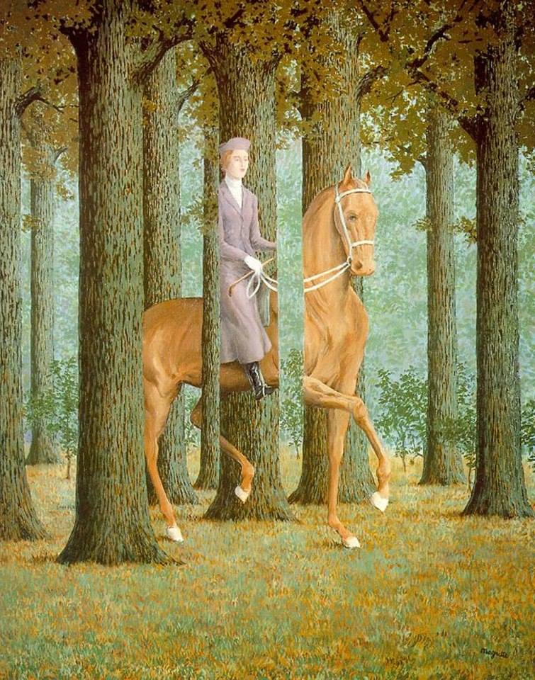 La firma en blanco de Magritte