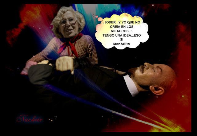 Carmena ...MARCHESE ... eso si a Benidoooor .... que es bueno,bonito y barato ...los milagros existen . Ilustración de José Ignacio Díaz Gómez http://joseignaciodiazgomez.blogspot.com.es/