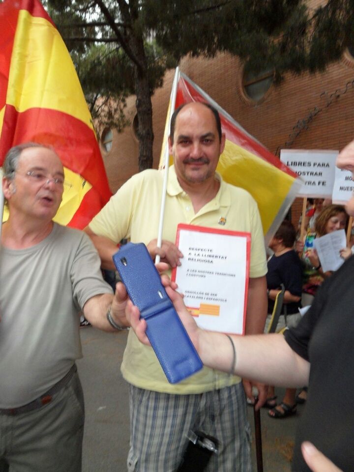 Miguel Bosch en una concentración