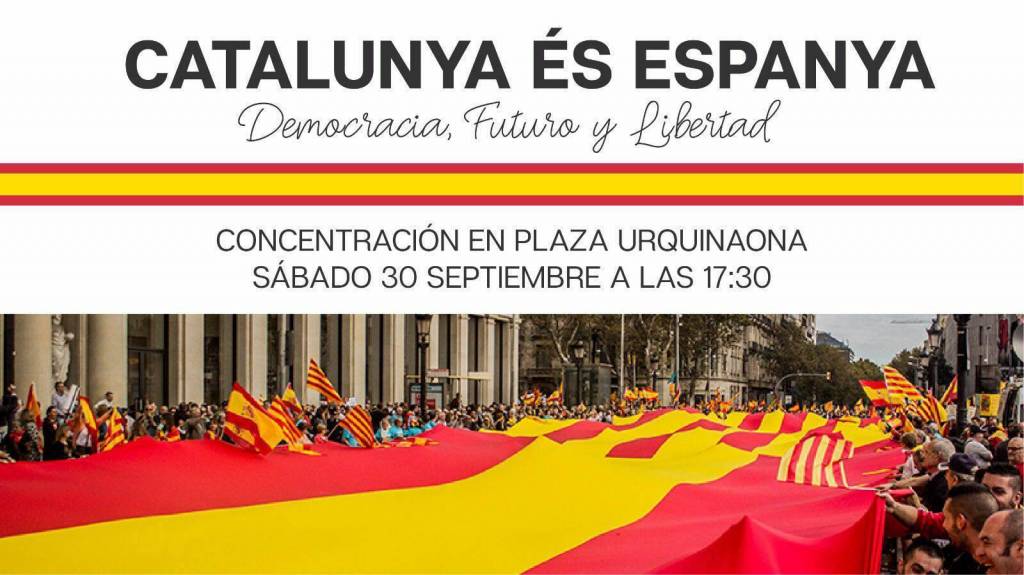 El sábado, 30 de septiembre, tendré el enorme honor de ser una de personas que porte la pancarta de 8 metros que encabezará la Manifestación en Barcelona