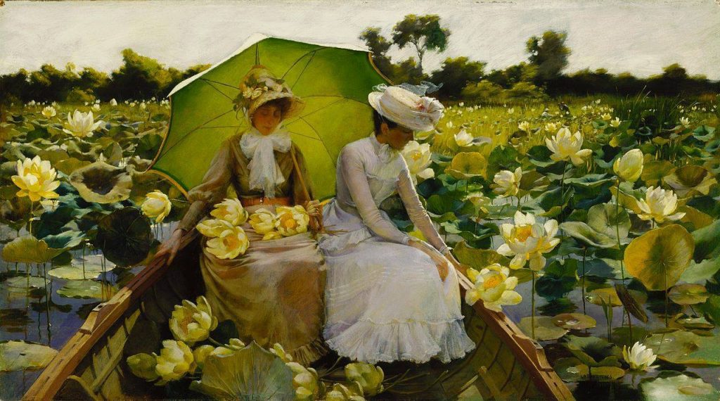 Charles Courtney Curran Nénuphars