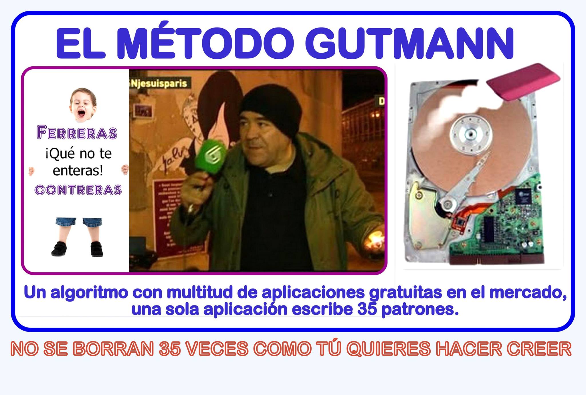 El método de borrado seguro Gutmann