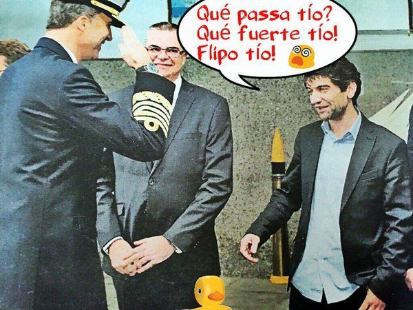 El Rey saluda al alcalde podemita de Ferrol del Canutillo. Qué bajo hemos caído