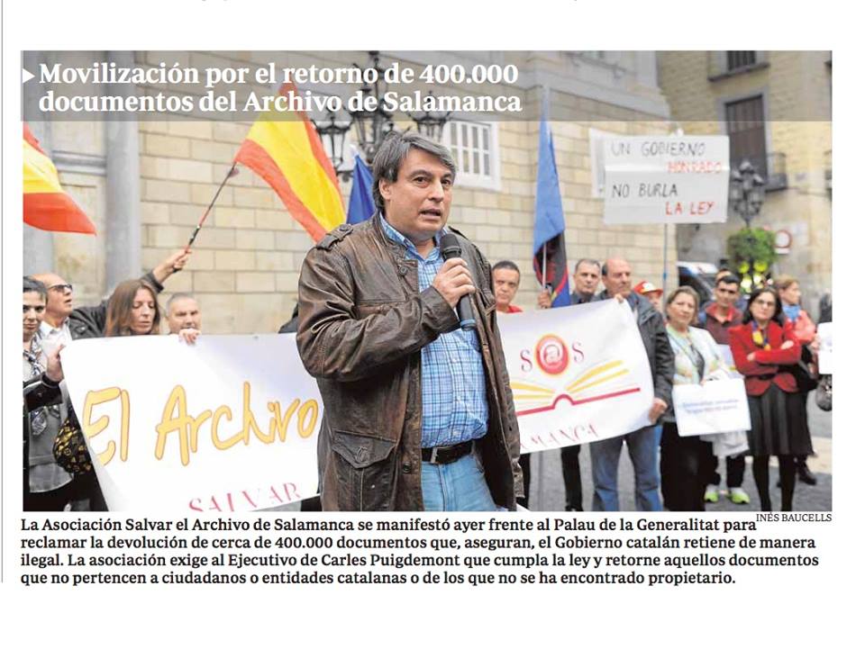 Manifestación El Archivo nos une