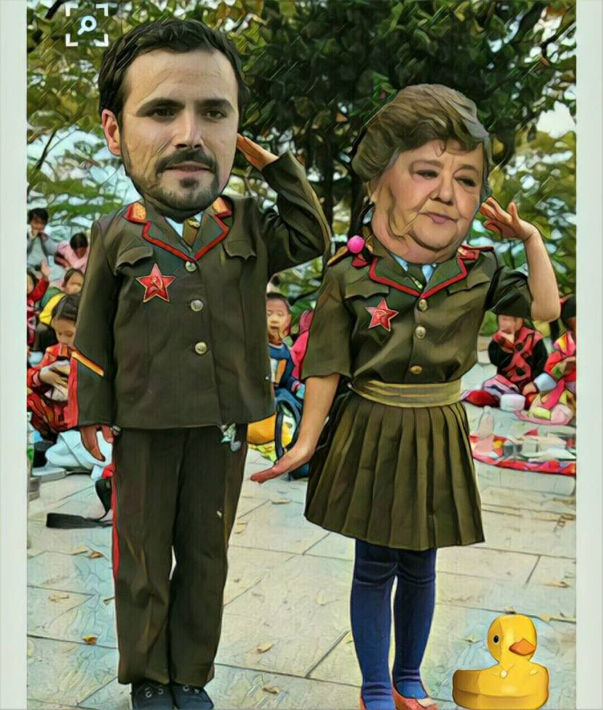 Comunistas saludando a sus privilegios de lo público; es decir, a costa de los demás. Ilustración de Linda Galmor