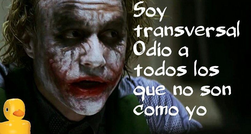 Jopé, ni de izquierdas ni derechas transversal