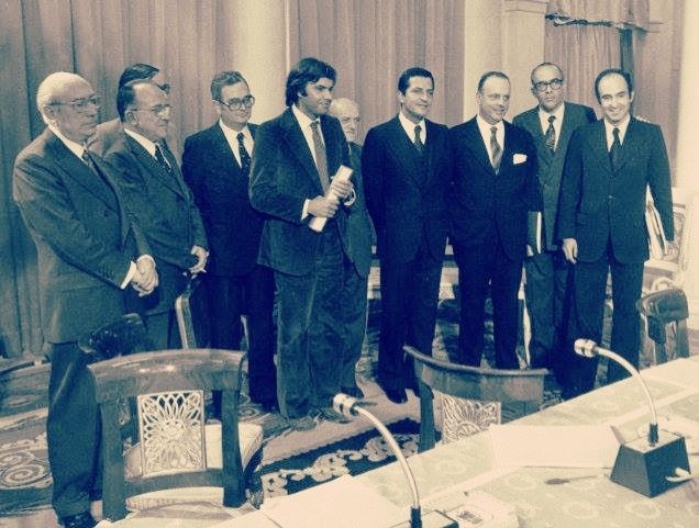 la firma de los Pactos de la Moncloa