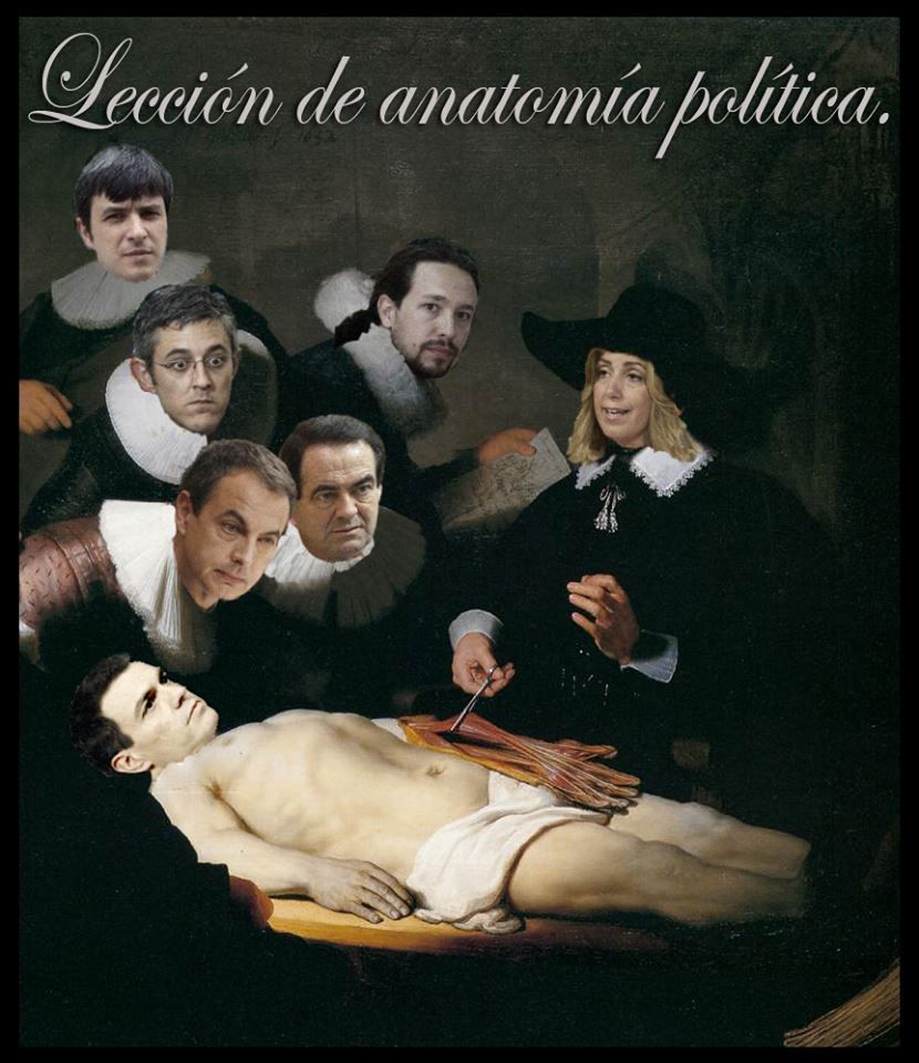 Lección de Anatomía Política. Ilustración de Rafael Herrera