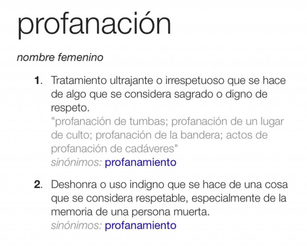 profanacion La Paseata