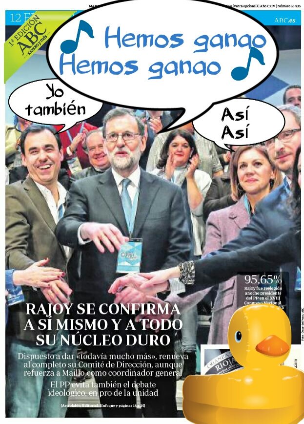 Finaliza el Congreso del PP. Ilustración de Linda Galmor