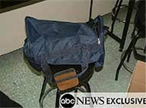 Foto de la mochila que difundió ABC News.