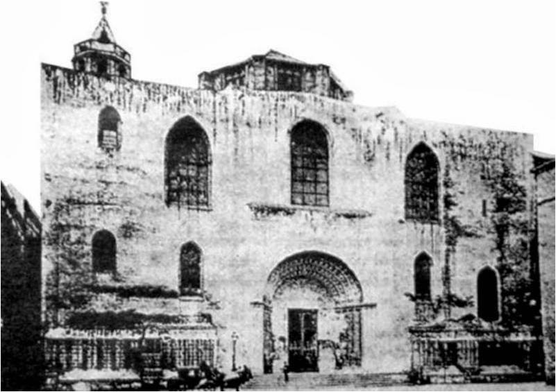 Catedral de Barcelona 1880. Nada que ver con su recreación y aspecto actual