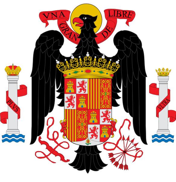Escudo grande de España, 1945-1977