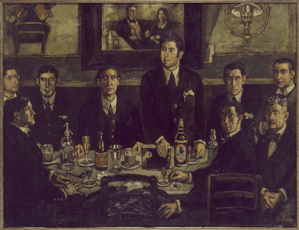 La tertulia del Café de Pombo. Obra de José Solana