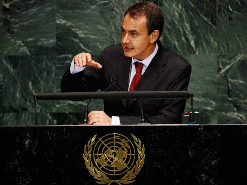Zapatero en la ONU