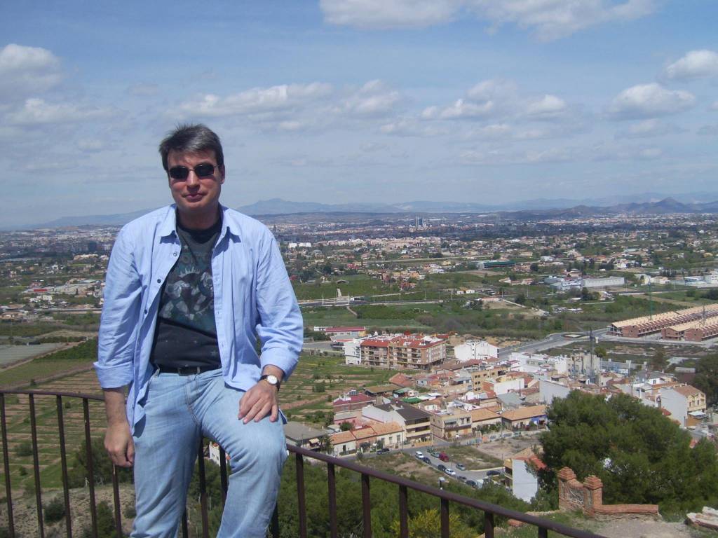 Policarpo en el Santuario de la Virgen de la Fuensanta, Patrona de Murcia, donde iré e