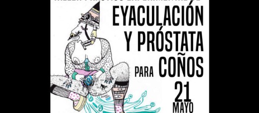 Cartel del taller de eyacilación anarco-feminista en Oviedo