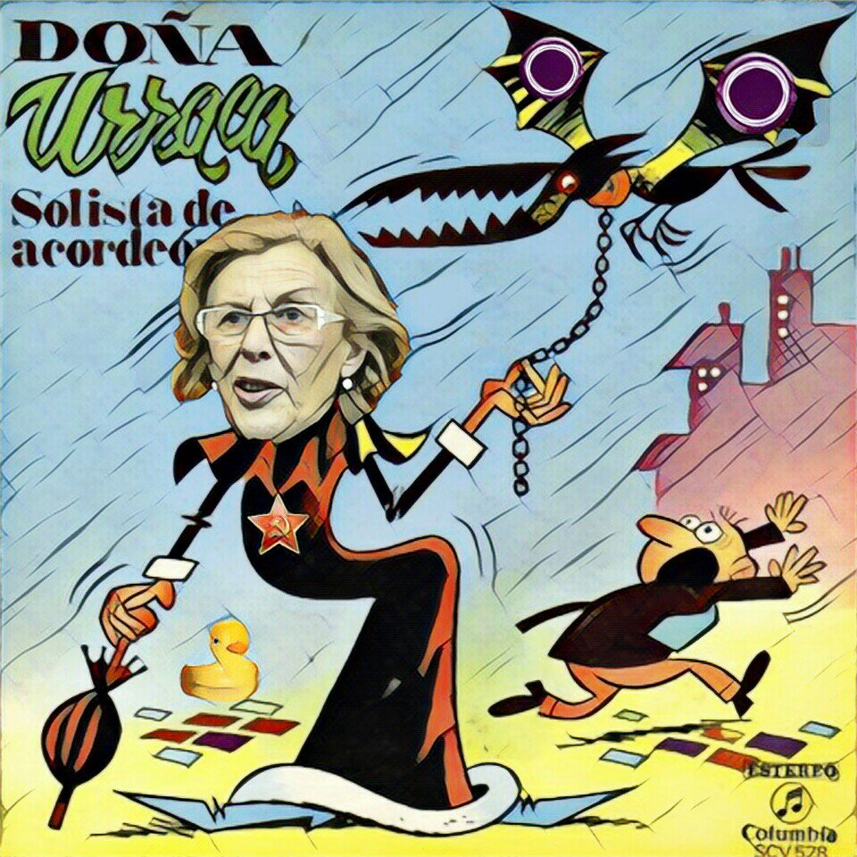 Madrid en manos de irresponsables. Ilustración de Linda Galmor