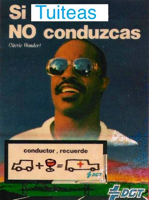 si bebes, no tuitees