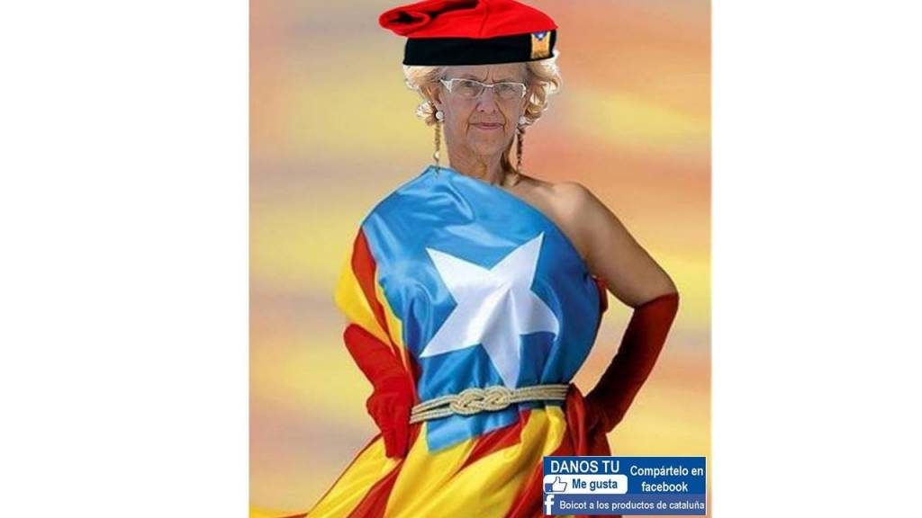 La alcaldesa de Madrid, Manuela Carmena, acoge en dependencias del Ayuntamiento de la capital un acto de la Generalidad catalana