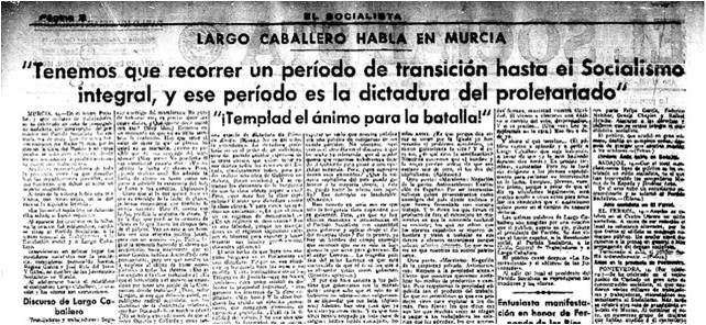 Página 2 de la edición de El Socialista
