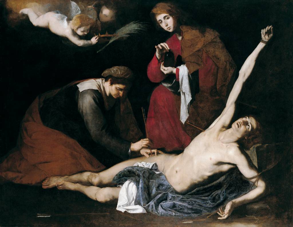 San Sebastián curado por las santas mujeres