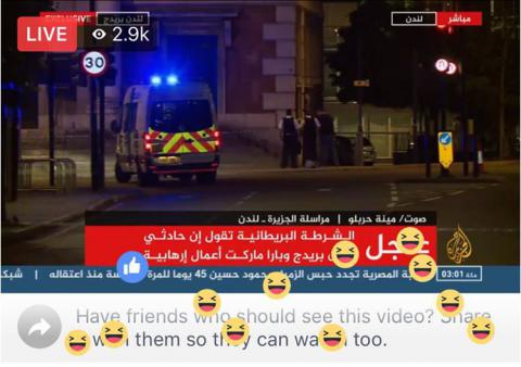 Los espectadores de Al Jazeera celebran el atentado en Londres.