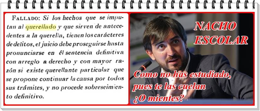 Nachete Escolar ve la luz en la defensa de los concejales de Carmena