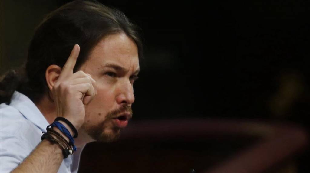 Pablo Iglesias siempre enfadado