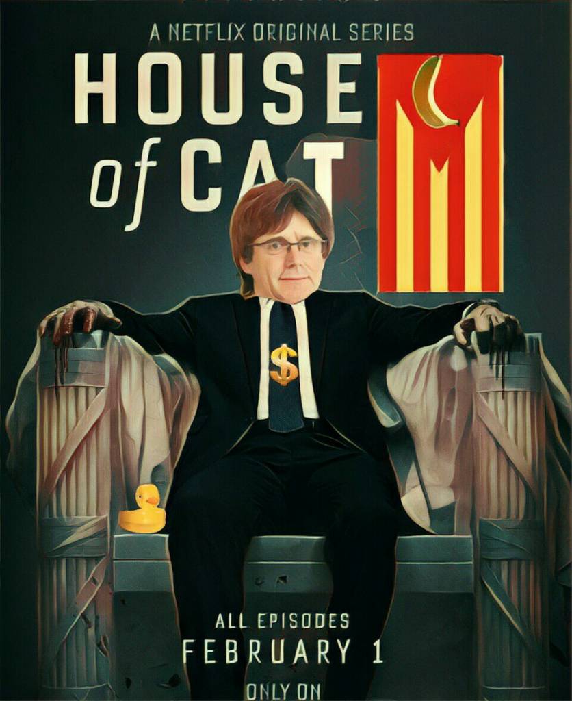 Puigdemont el miserable. Ilustración de Linda Galmor