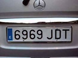 la matrícula del pedazo de Mercedacos