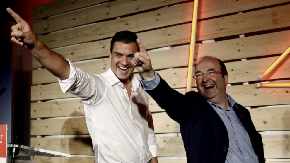 Pedro Sánchez y Miquel Iceta