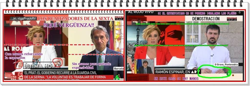 La realización vergonzante de LaSexta manipulando la percepción del telespectado