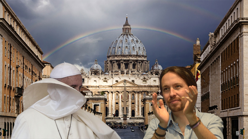 Infovaticana critica que el Papa reciba al “violento y liberticida” Pablo Iglesias |según el elplural.com