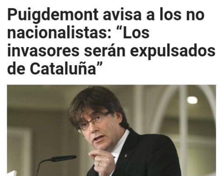 Despues del referendum todos los Invasores, charnegos y fachas-facistas seran expulsados de Catalonia