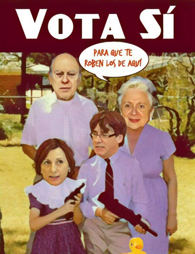 El general Pujol y familia- Ilustración de Linda Galmor