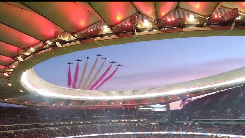 Fiesta Estadio Wanda Metropolitano. Patrulla águila