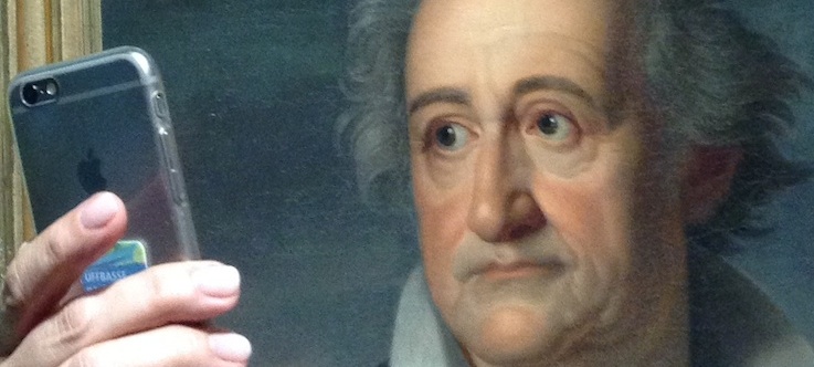 Goethe Selfie. Wallraff-Richartz-Museum. Cologne. Anke von Heyl.