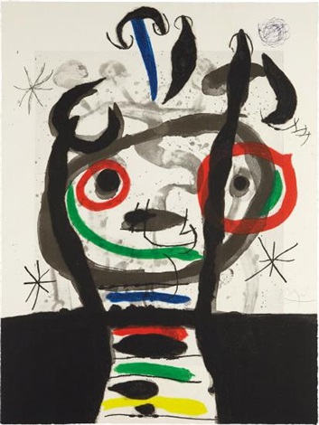 Le grand sorcier (the great wizard y El gran hechicero) de Joan Miró. 1968