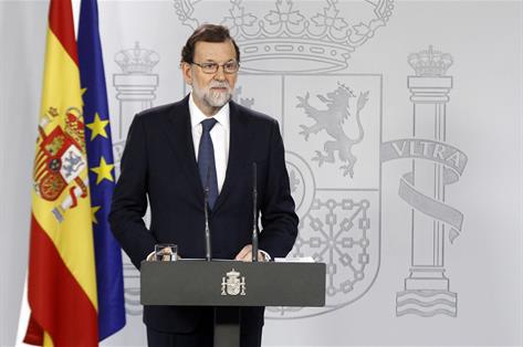 Mariano Rajoy en la Moncloa