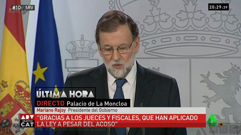 Rajoy agradece el apoyo del PSOE