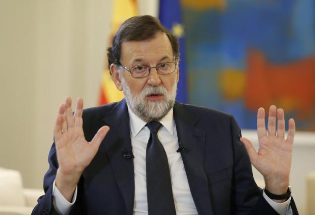 Rajoy en la entrevista a la agencia EFE