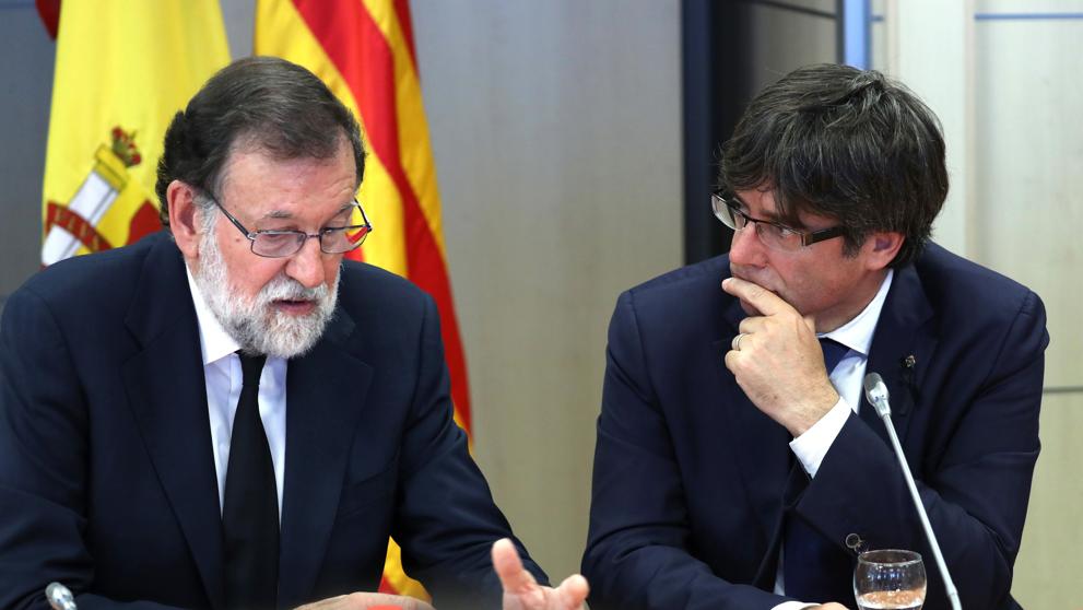 Rajoy y Puigdemont