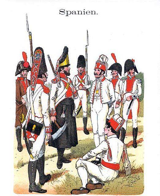 Uniformes del regimiento de Infantería de Guadalajara.